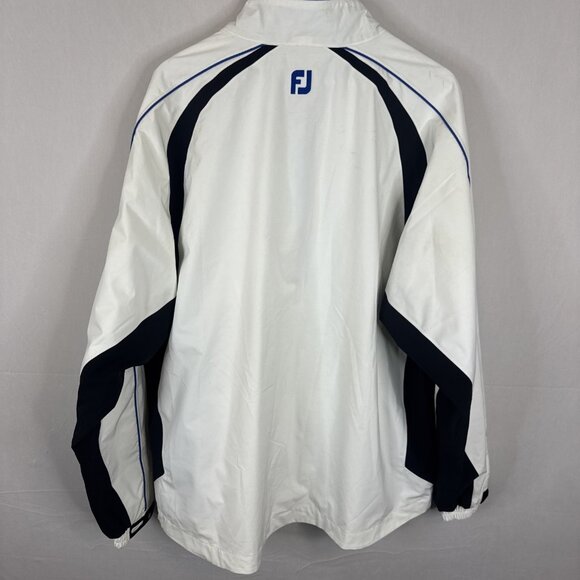 FootJoy DryJoys Tour Collection White Navy 1/4 Zip Golf Pullover XL - Picture 3 of 6